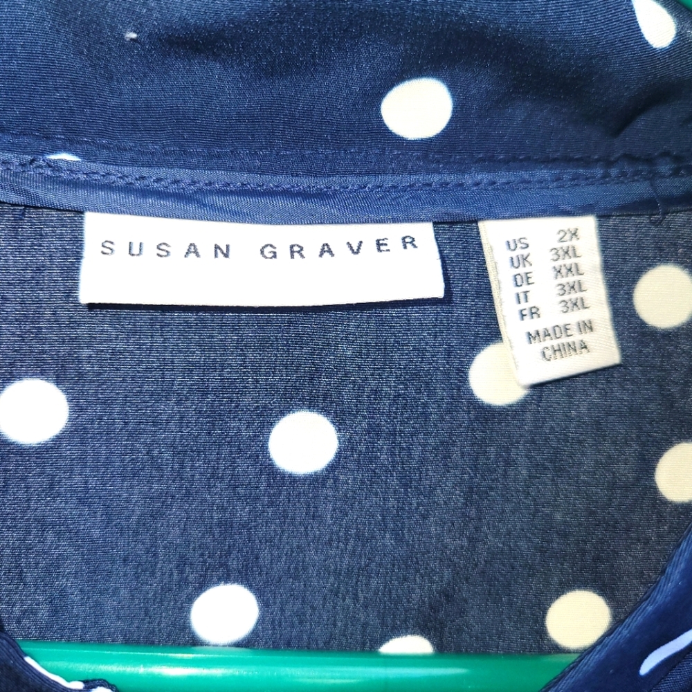 Susan Graver light jacket. Good cool summers and travel. - Picture 3 of 6